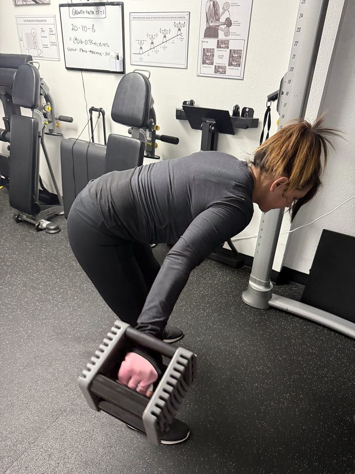 Bent-over dumbbell work